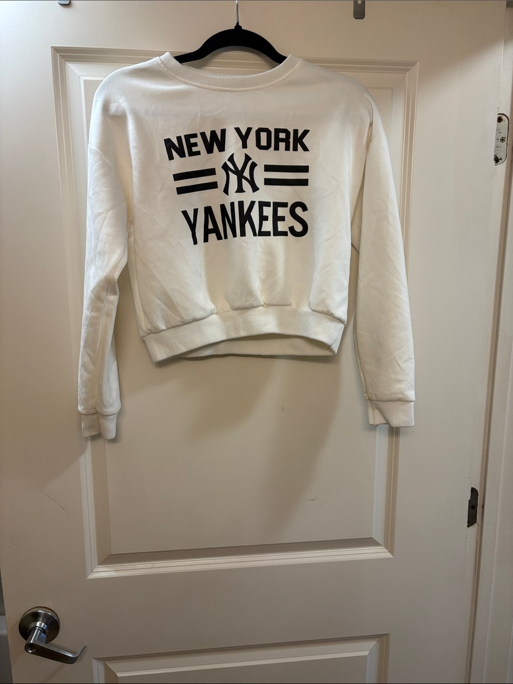 New York Yankees White Crewneck Sweatshirt